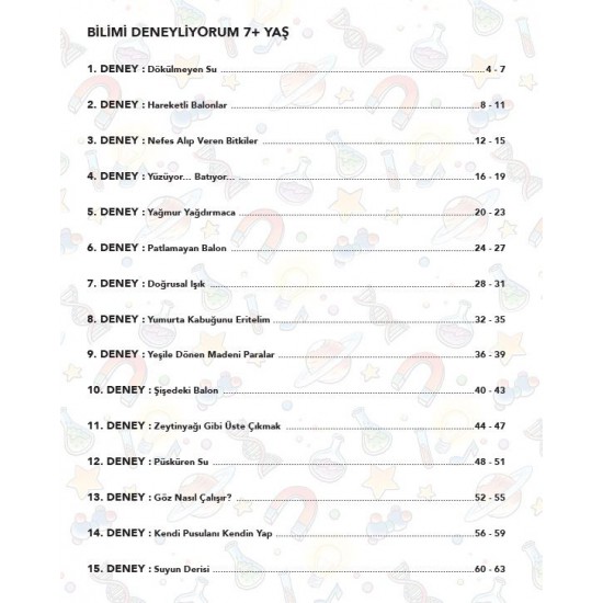 7+ Yaş | Bilimi Deneyliyorum Deney Seti 7+ Yaş | Bilimi Deneyliyorum Deney Seti