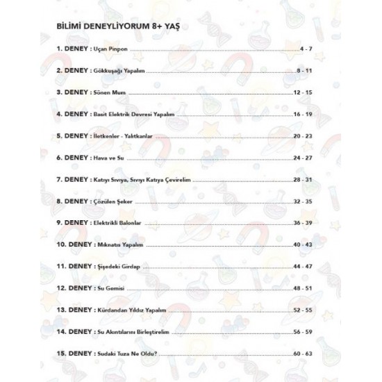 8+ Yaş | Bilimi Deneyliyorum Deney Seti 8+ Yaş | Bilimi Deneyliyorum Deney Seti