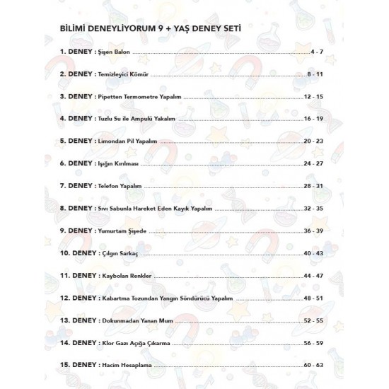 9+ Yaş | Bilimi Deneyliyorum Deney Seti