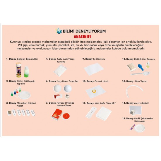 Anasınıfı | Bilimi Deneyliyorum Deney Seti