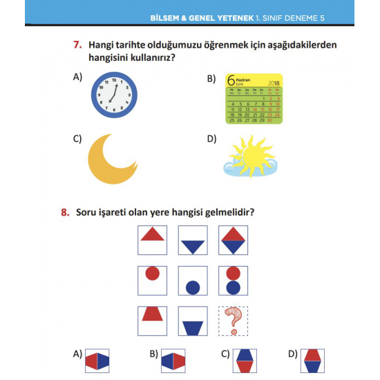 1. Sınıf | BİLSEM Hazırlık Denemeleri 1. Sınıf | BİLSEM Hazırlık Denemeleri