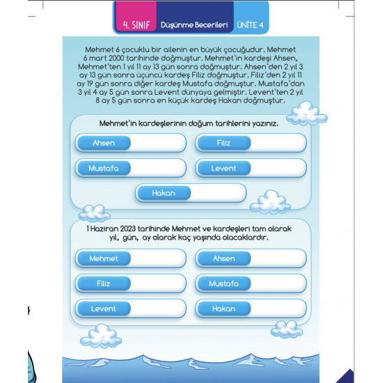4. SINIF | Matematiksel Düşünme Kitabı (MDK)